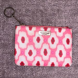 KATE SPADE PINK IKAT CREDIT CARD HOLDER KEYCHAIN💫